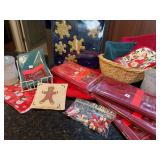 Christmas Decor, Napkins and Candles