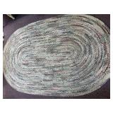 Multi-Colored Braided Rug at 98x62”