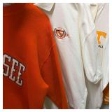 Vintage University of Tennessee sweatshirt, embroidered polo and baseball Henley XL- XXL