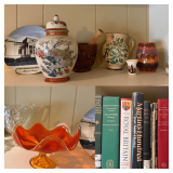 Literature, Viking Glass, Japanese Satsuma Peacock Porcelain and More