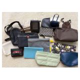 Assortment of bags, pouches, and organizational travel accessories