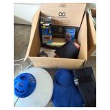 Healthy and recovery items including a Vicks Vaporizer, Campbell Clinic orthopedic knee brace, Samsonite eye shades, Mask Shields and more