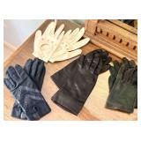 Small Ladies Isotoner, Driving and Leather Gloves