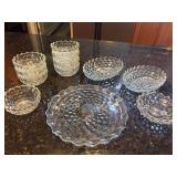 Set of Vintage Fostoria Glass Bowls, Platter and More