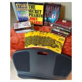 Thriller/Suspense Novels by authors like John le Carré, Harlan Coben, and James Patterson, CliffsNotes Including Lap Desk