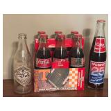 Collection of Coca-Cola Bottles including 1998 TN VOLS National Championship and Walmart Anniversary Bottles and More