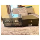 Six Photo Storage Boxes - Four New Condition