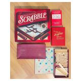 Scrabble Original and Deluxe w/Dictionaries