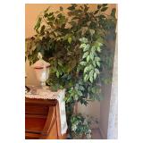 6’ Faux Ficus Tree in Woven Basket