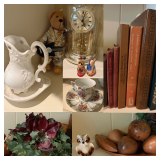 Elgin Clock, MCM Wood, Porcelain Pumpkin, Argus Camera and More