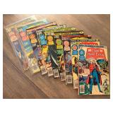 Nine 1976-1978 Marvel Classic Comic Books including Great Condition