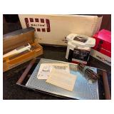 Vintage Kitchen Tools including GE, Vegomatic and Salton