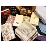 Assortment of Placemats, Napkins and Place Setting Accessories