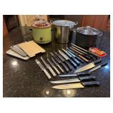 Crockpot, Pots and a ton of Cutlery