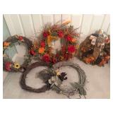 Five Autumn and Seasonal Wreaths