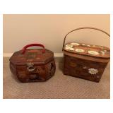 Two Vintage Wooden Purses