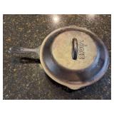 Lodge #6 Cast Iron Skillet w/Lid at 9”