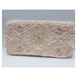 Newey England Handbeaded Blush Pink Sequin Clutch at 8”