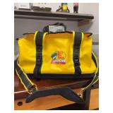 Bass Pro Shops Extreme Boat Bag features a heavy-duty, water-resistant PVC tarpaulin shell and a rugged Deck-Tuff molded bottom