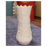 Vintage Belleek porcelain lily of the valley spill vase - 6-3/4” tall