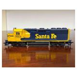HO scale Athearn GP50 powered diesel locomotive featuring the pain scheme for Atchison, Topeka and Santa Fe Railway (ATSF), bearing road number 3814