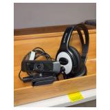 Microsoft LifeChat LX-3000 USB Stereo Headset and j5create USB camera