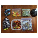 Great assortment of home decor accessory - River rock, nice acrylic fall table scatters, colorful stones