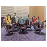 Nice 5-piece silverplate tea set by Reed & Barton (2970 holloware pattern)