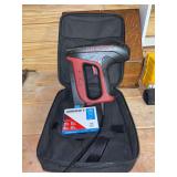ARROW T50AC Electric Staple Gun with box of staples and nylon carry Casey- working condition