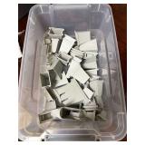 Clear storage box of train piers