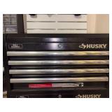 Husky stackable 4-drawer tool chest - ONLY CONTENTS IN TOP SECTION INCLUDED - Contents in drawers not included - no key