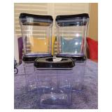 Set of (5) DWËLLZA KITCHEN Airtight Food Storage Containers w/Lids - 6-1/2” tall