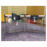 Set of (2) 4-cup Progressive Prepworks ProKeeper clear plastic storage container featuring an airtight silicone-seal lid