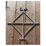 Grouping of (4) steel plant hangers - each is 11 x 12