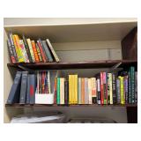 (2) shelves of books by various authors and titles