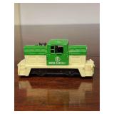 Vintage HO scale Mantua/TYCO Plymouth CR-4 "Critter" diesel switcher locomotive decorated in the Boise Cascade green and white livery