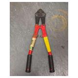 Pair of 14” Popular Mechanics Bolt Cutters and pair if unmarked 24” bolt cutters (see all pics)