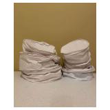 Grouping of (6) quilted dinnerware storage protectors