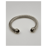 14k & Sterling David Yurman Cable Bracelet with Amethyst