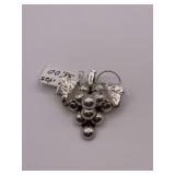Sterling Silver Grape Cluster Brooch
