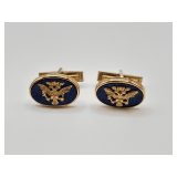 Franklin Mint Fabergé Imperial Eagle Cufflinks (14k gold)