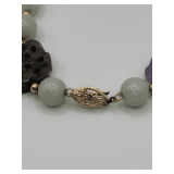 14k Ornate Jade Bracelet