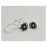 Sterling Silver Cultured Pearl Screw-Back Earrings