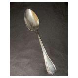 Sterling serving spoon with monogrammed handle - 66.5 grams