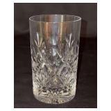 Tiffany & Co Sybil Cut Diamond Crystal Highball Glass - 5” tall