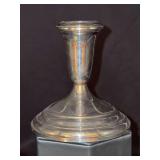 Towle weighted sterling candleholder - 4” tall - 357.7 grams