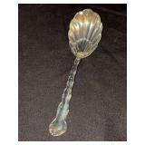 Sterling “Tara” pattern berry spoon with shell bowl by Reed & Barton - 38.9 grams