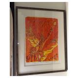 Signed and numbered serigraph titled "Dreams the Impossible Dream" by Peruvian artist Francisco Grippa - 89/165 - 25-1/4 x 32