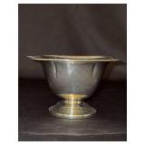 Weighted sterling square footed condiment bowl - 4-1/2” square x 3” tall - 136.1 grams