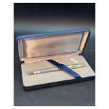 Authentic Mikimoto Ball-Point Pen with Pearl on top - in original box - original tag lists $85